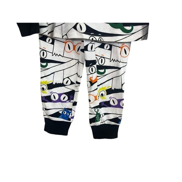 Hyde Eek Pajama Set Women XS Crew Pullover Spooky Halloween Preppy Glow Lounge - Picture 6 of 13